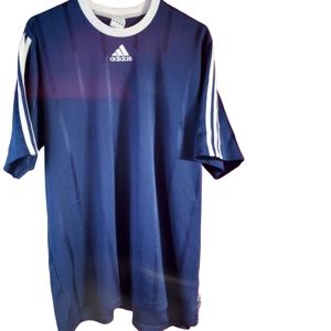 Adidas Lightweight Size XL Blue short sleeve shirt.